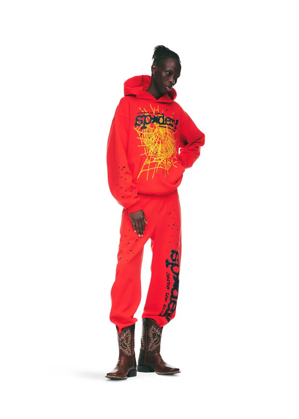 Sp5der P*NK V2 Sweatpant Red