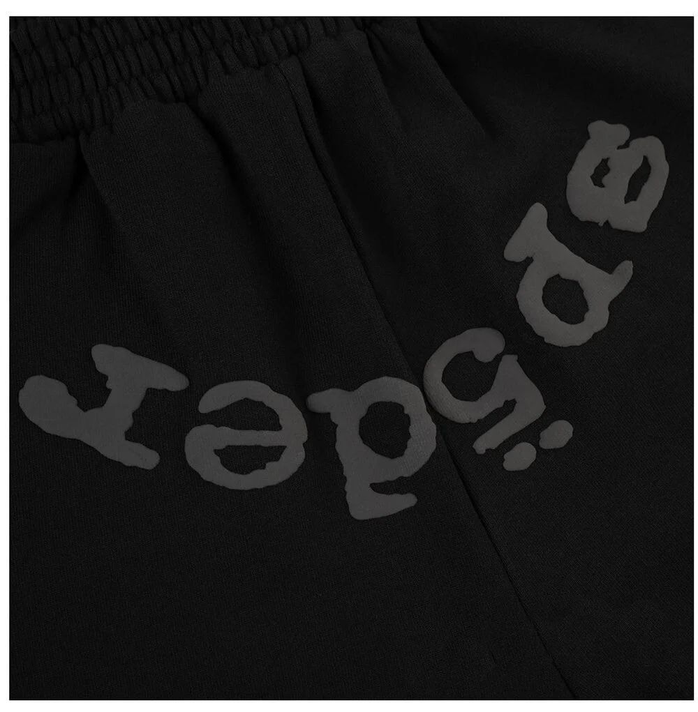 Sp5der OG Web V2 Phantom Sweatshort Black