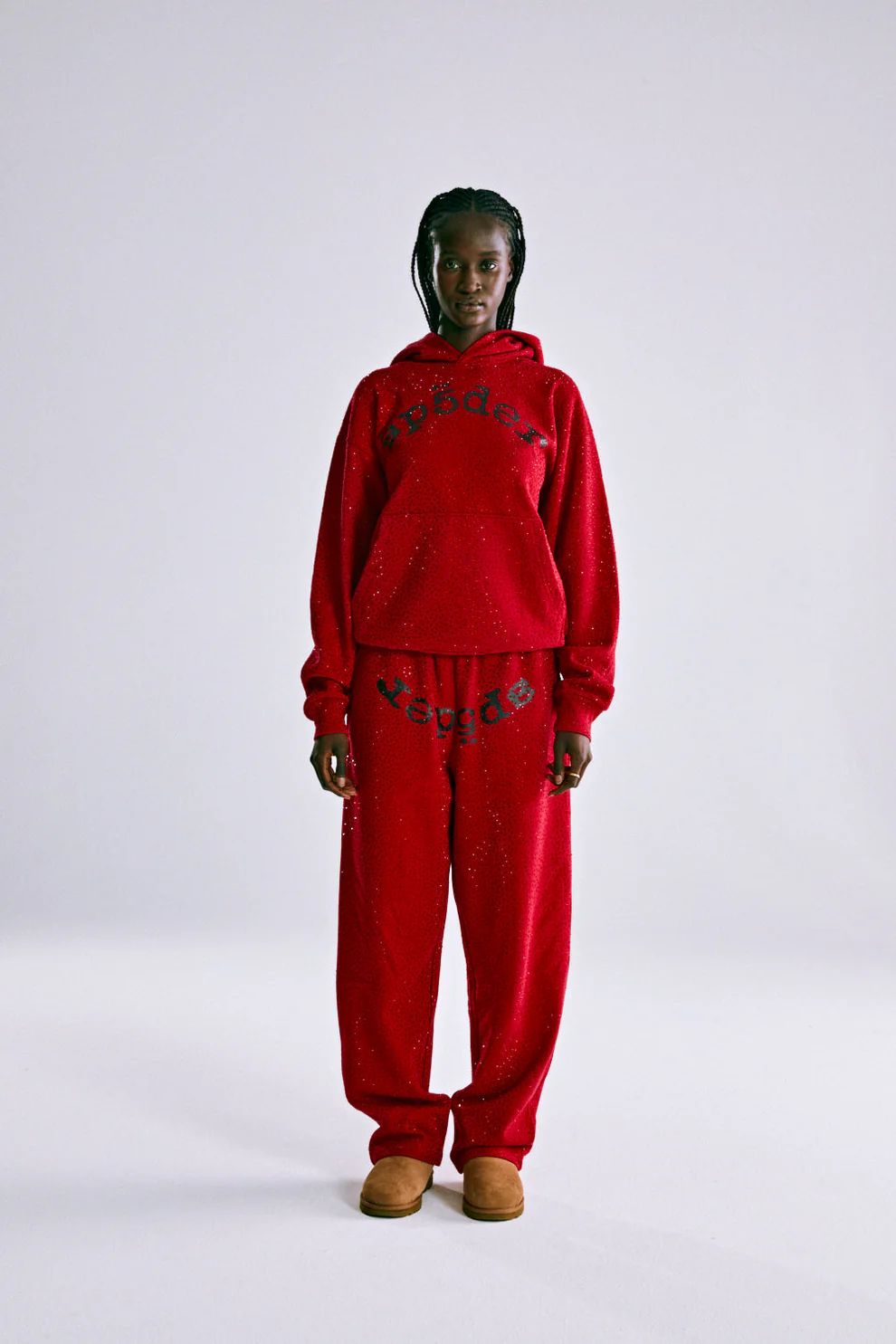 SP5DER VVS TRACKSUIT RED