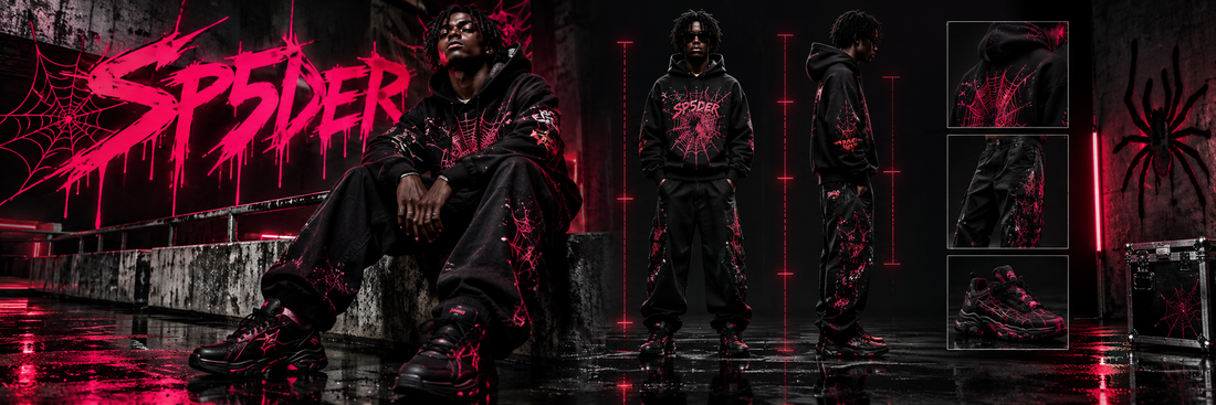 SP5DER hoodie styling editorial hero