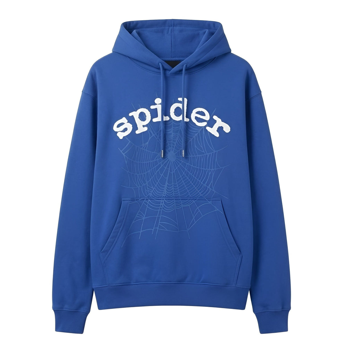 Sp5der Web Graphic Hoodie Blue