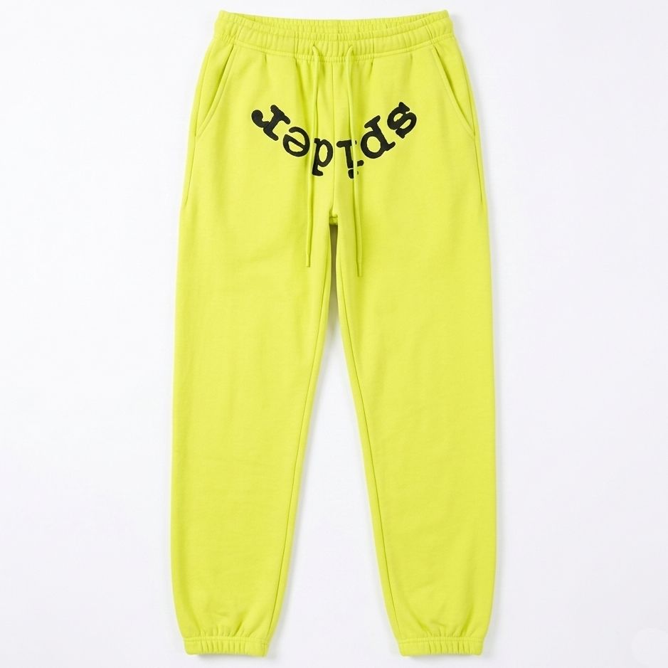 Sp5der Reverse Logo Sweatpant Yellow