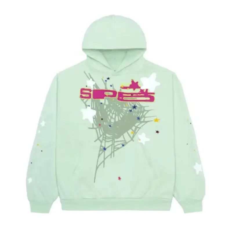 Sp5der SP5 Mint Hoodie