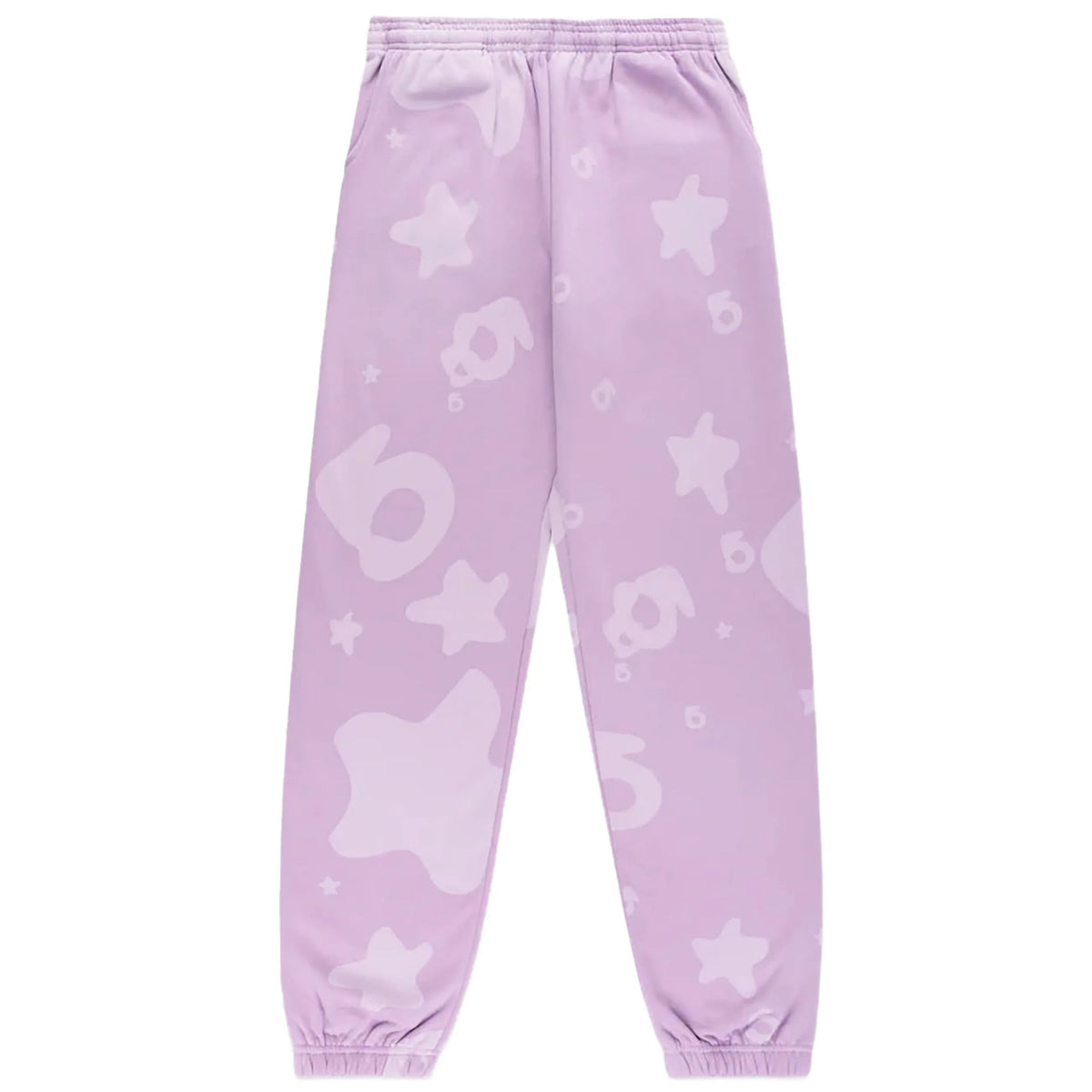 Sp5der Star Pattern Sweatpants Purple