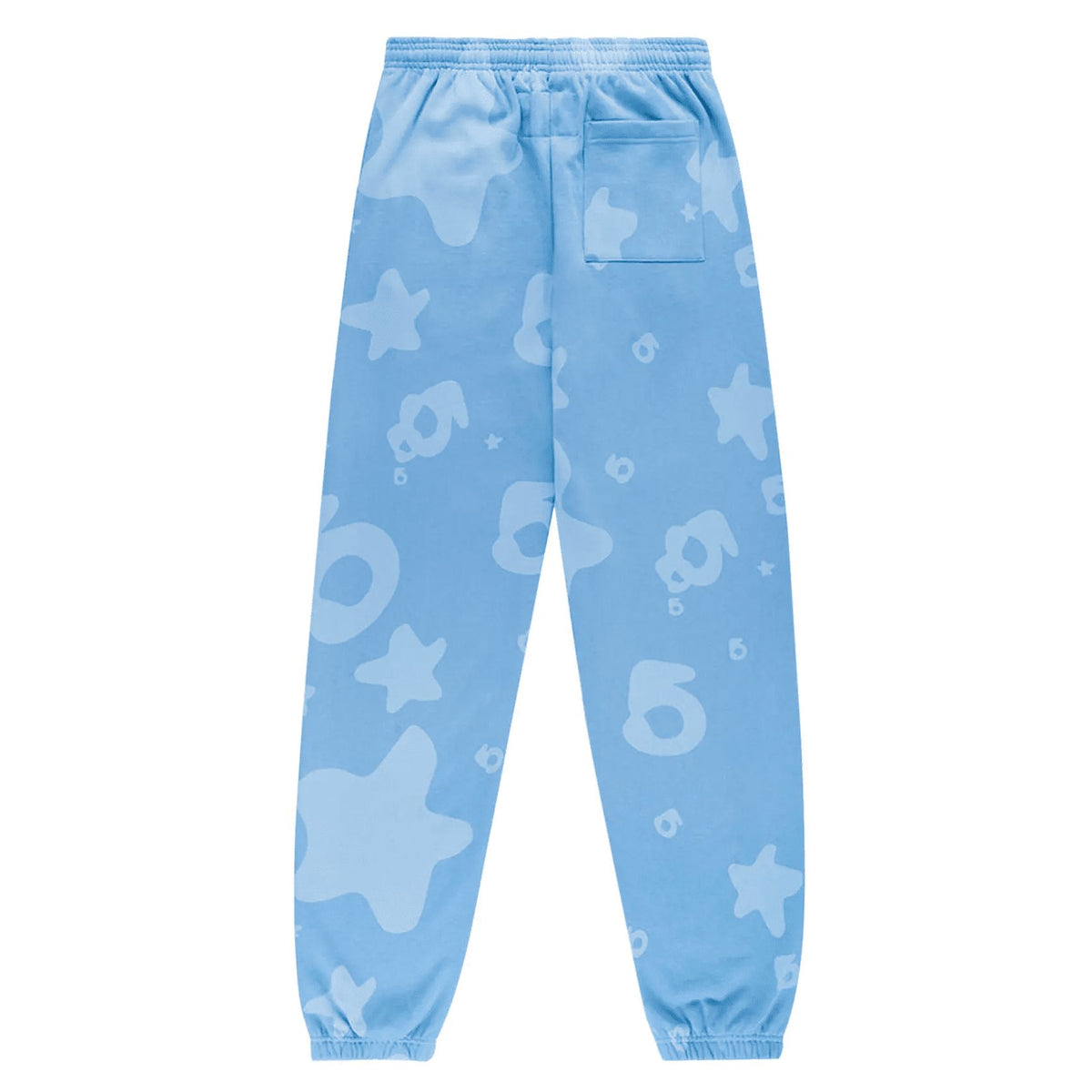 Sp5der Star Pattern Sweatpants Blue