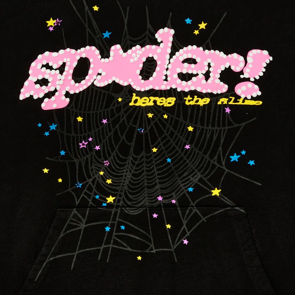 Sp5der P*nk Hoodie ‘Black’