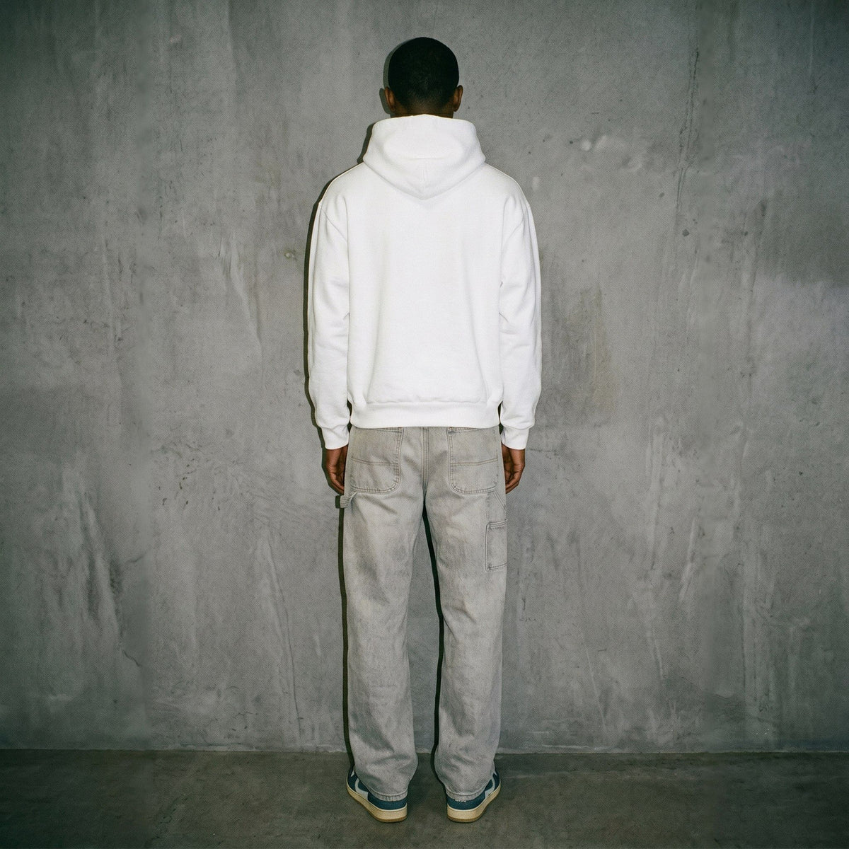Sp5der OG Rhinestone Logo Hoodie White