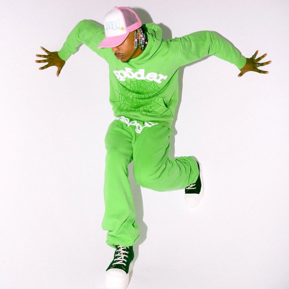 Sp5der Websuit Sweatpant Green