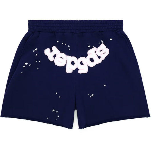 Sp5der OG Web Logo Sweat Short in Navy