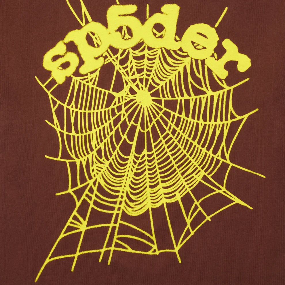 Sp5der OG Web Tee Brown