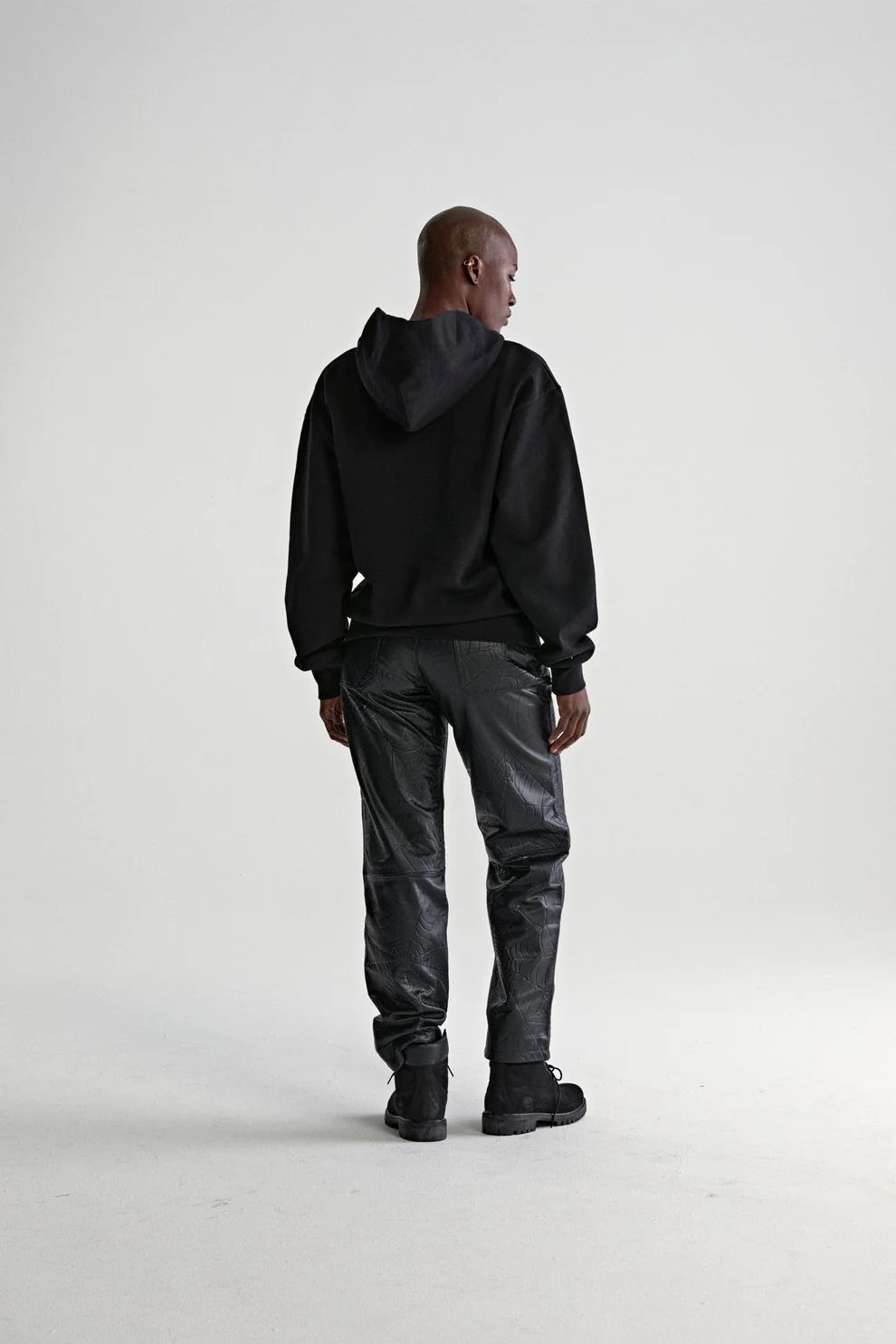 Sp5der Rhinestone OG Web V2 Hoodie Black
