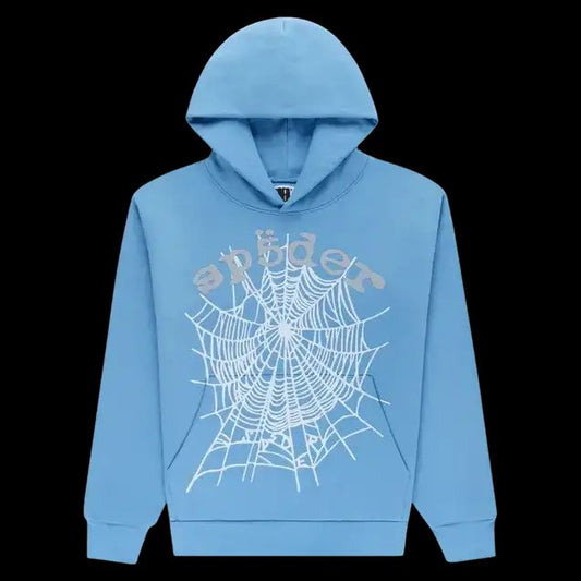 Sp5der OG Web V2 Hoodie Dusty Blue