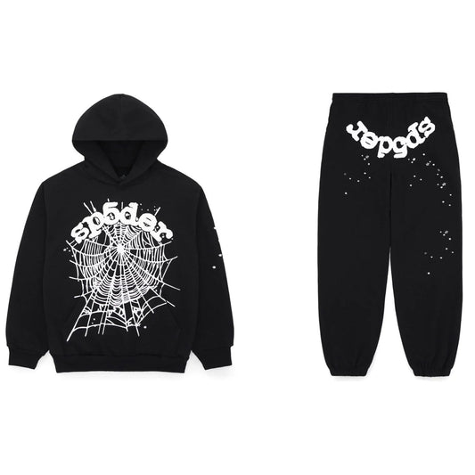 Sp5der OG Web Tracksuit Black