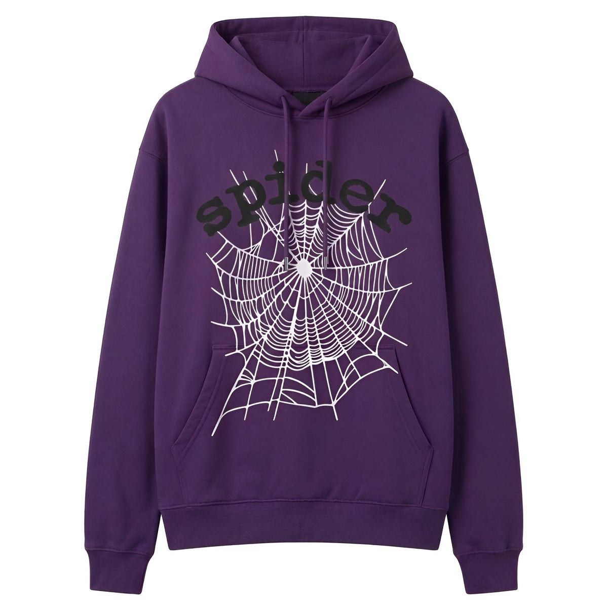 Sp5der Web Graphic Hoodie Purple