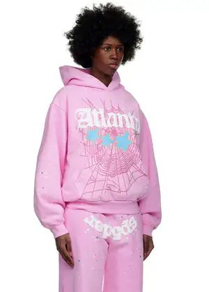 Sp5der Atlanta Tracksuit Pink