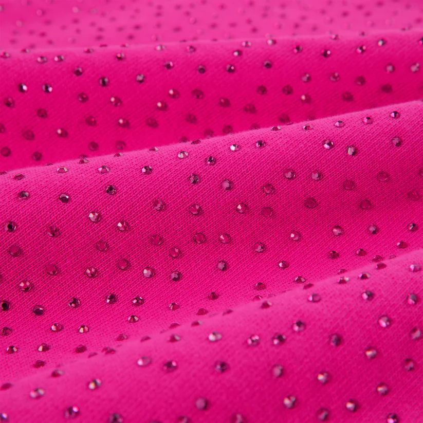 Sp5der Rhinestone Logo Hoodie Pink
