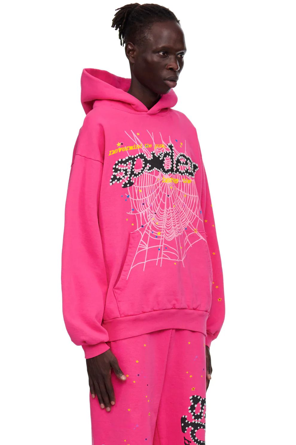 Sp5der P*NK V2 Hoodie Pink