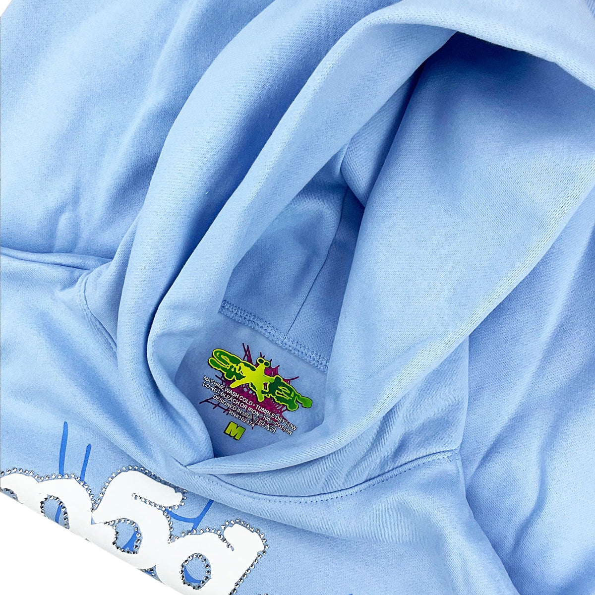 Sp5der Web Hoodie Sky Blue