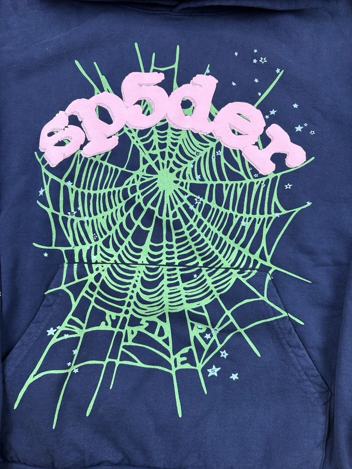 Sp5der OG Web Hoodie Blue