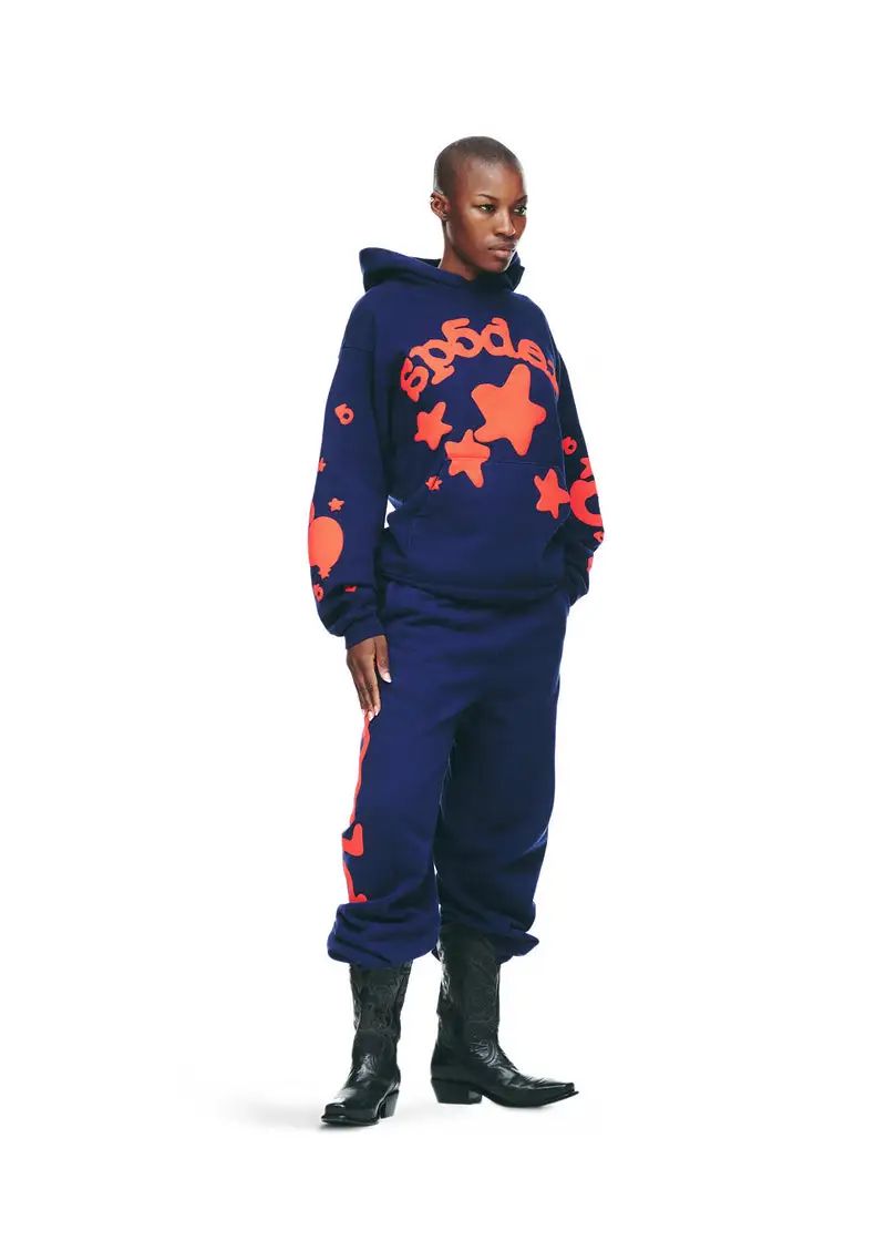 Sp5der Beluga Hoodie Navy