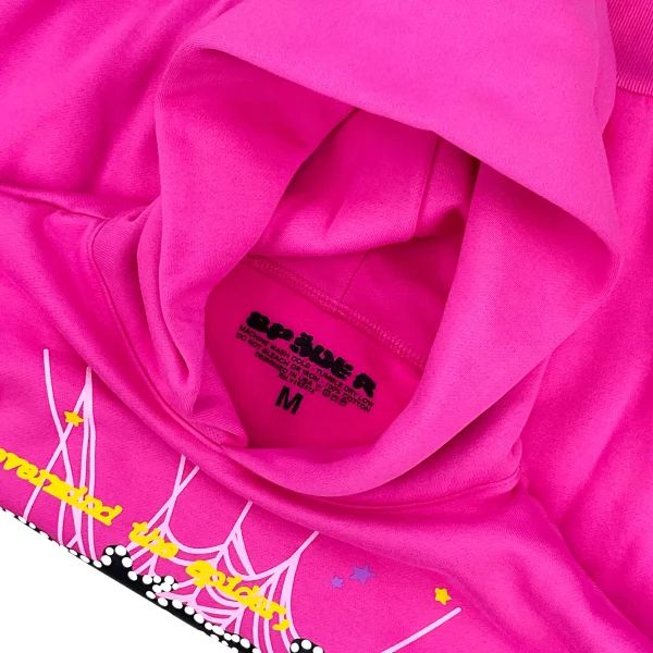 Sp5der P*NK Hoodie Pink