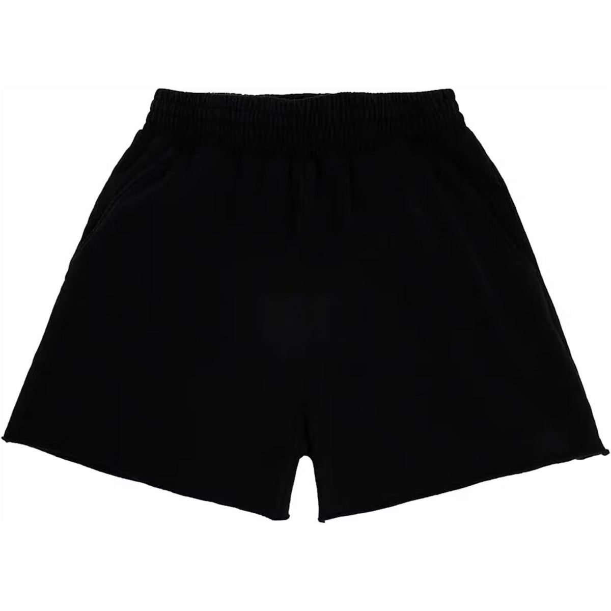 Sp5der OG Logo Embroidered Sweatshort in Black