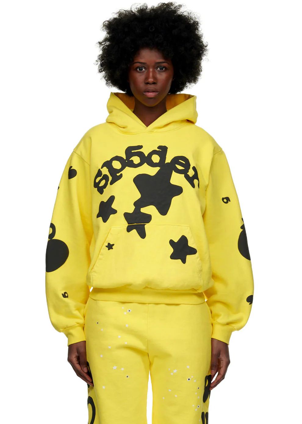 Sp5der Beluga Hoodie Gold