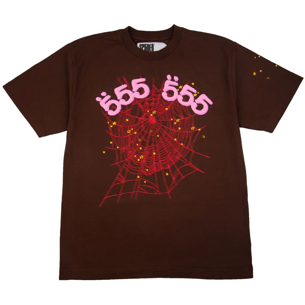 Sp5der Brown Angel Number Tee