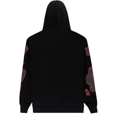 Sp5der Beluga Outline Hoodie Black