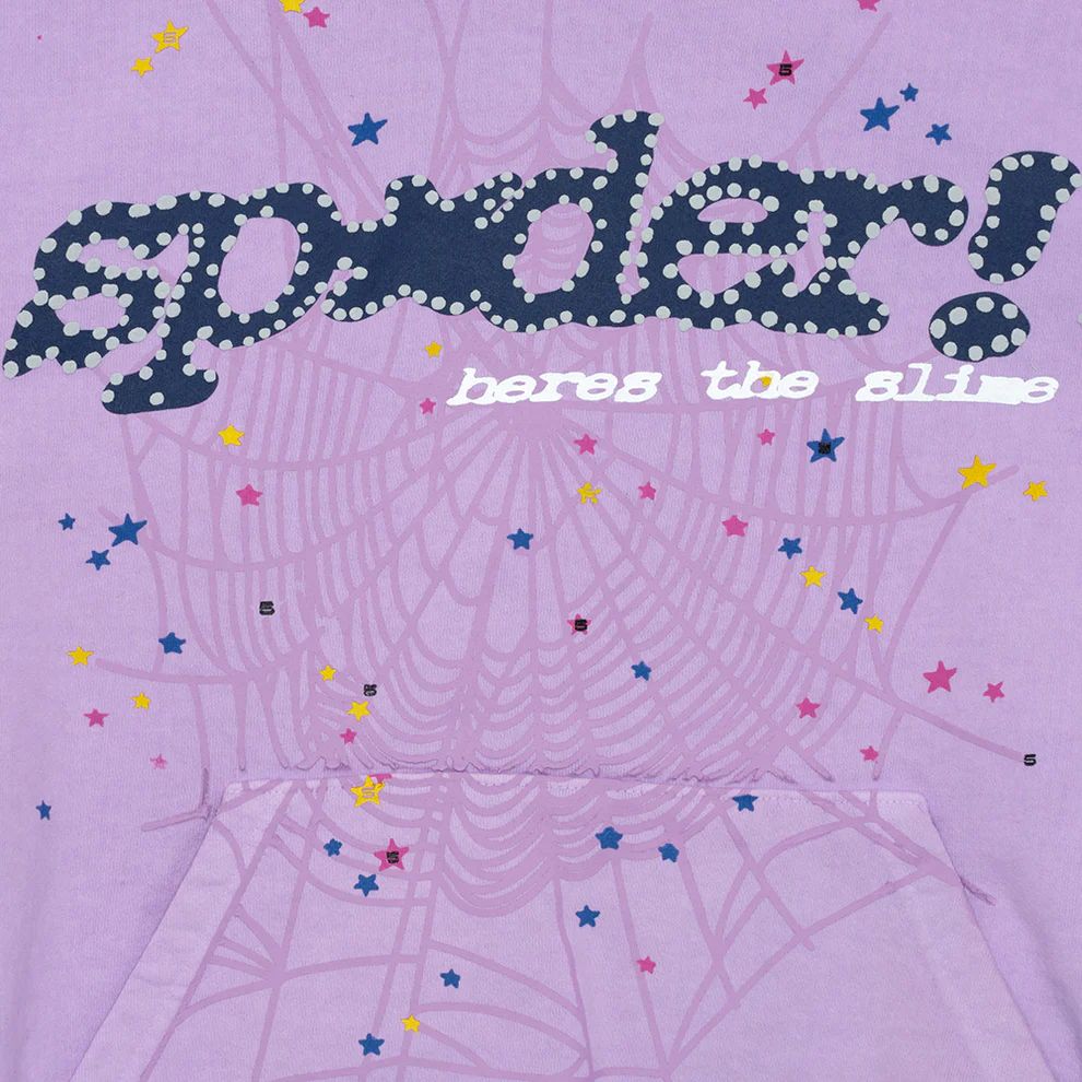 Sp5der Acai Hoodie Purple