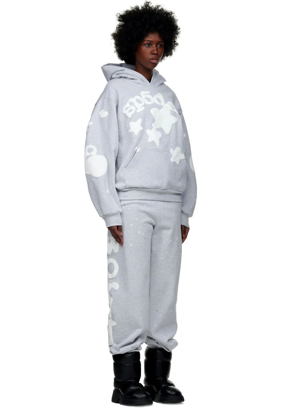 Sp5der Beluga Hoodie Heather Grey