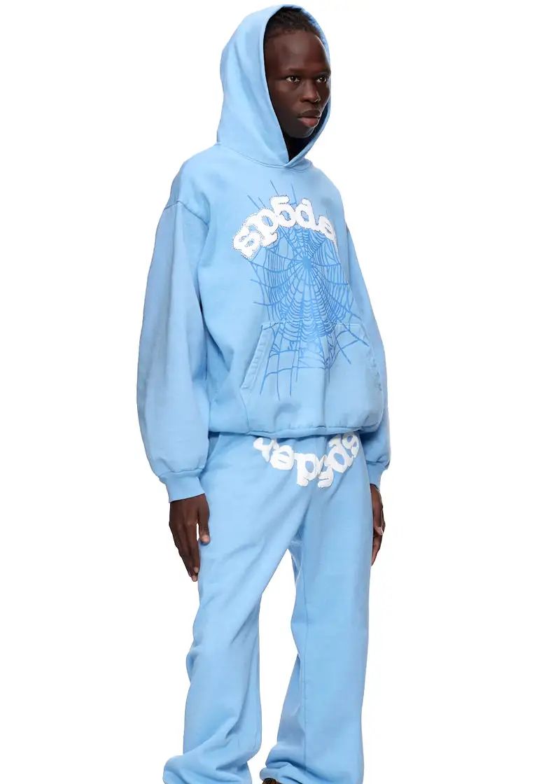 Sp5der Web Tracksuit-Sky Blue