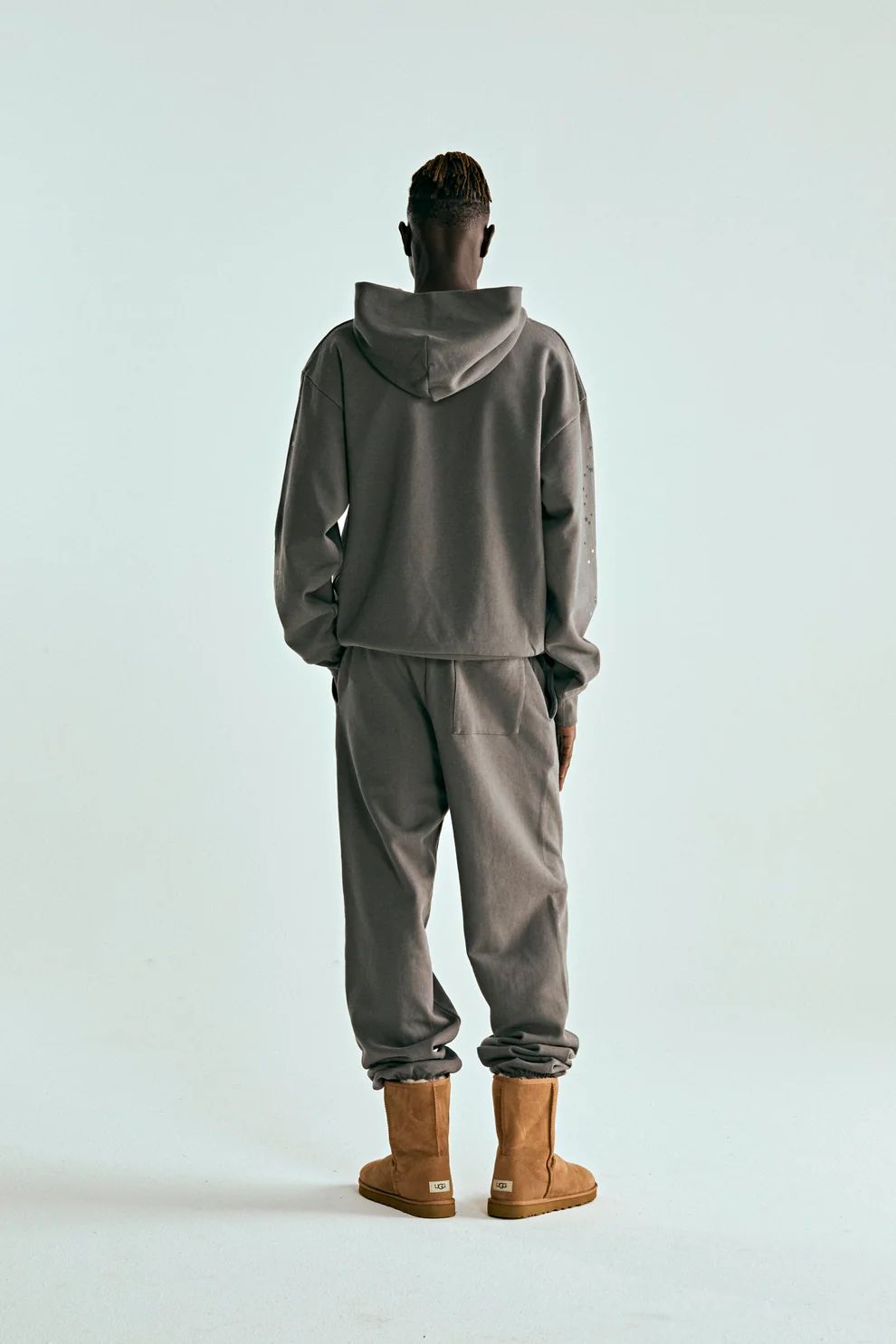 Sp5der Punk V2 Hoodie Slate Grey