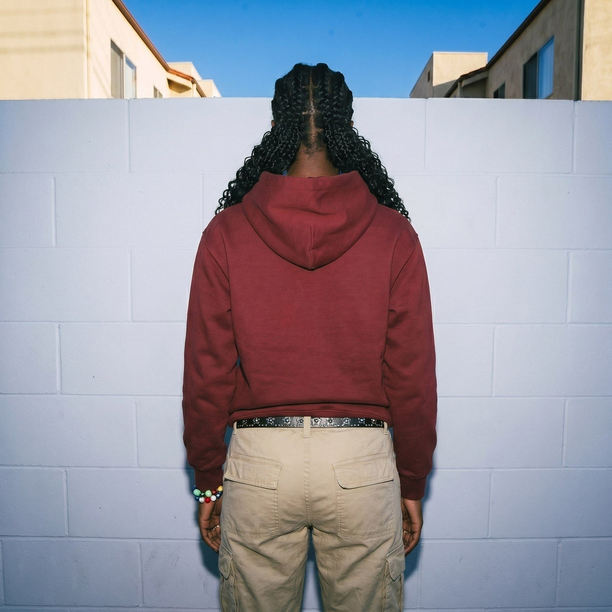 Sp5der Logo Hoodie Maroon