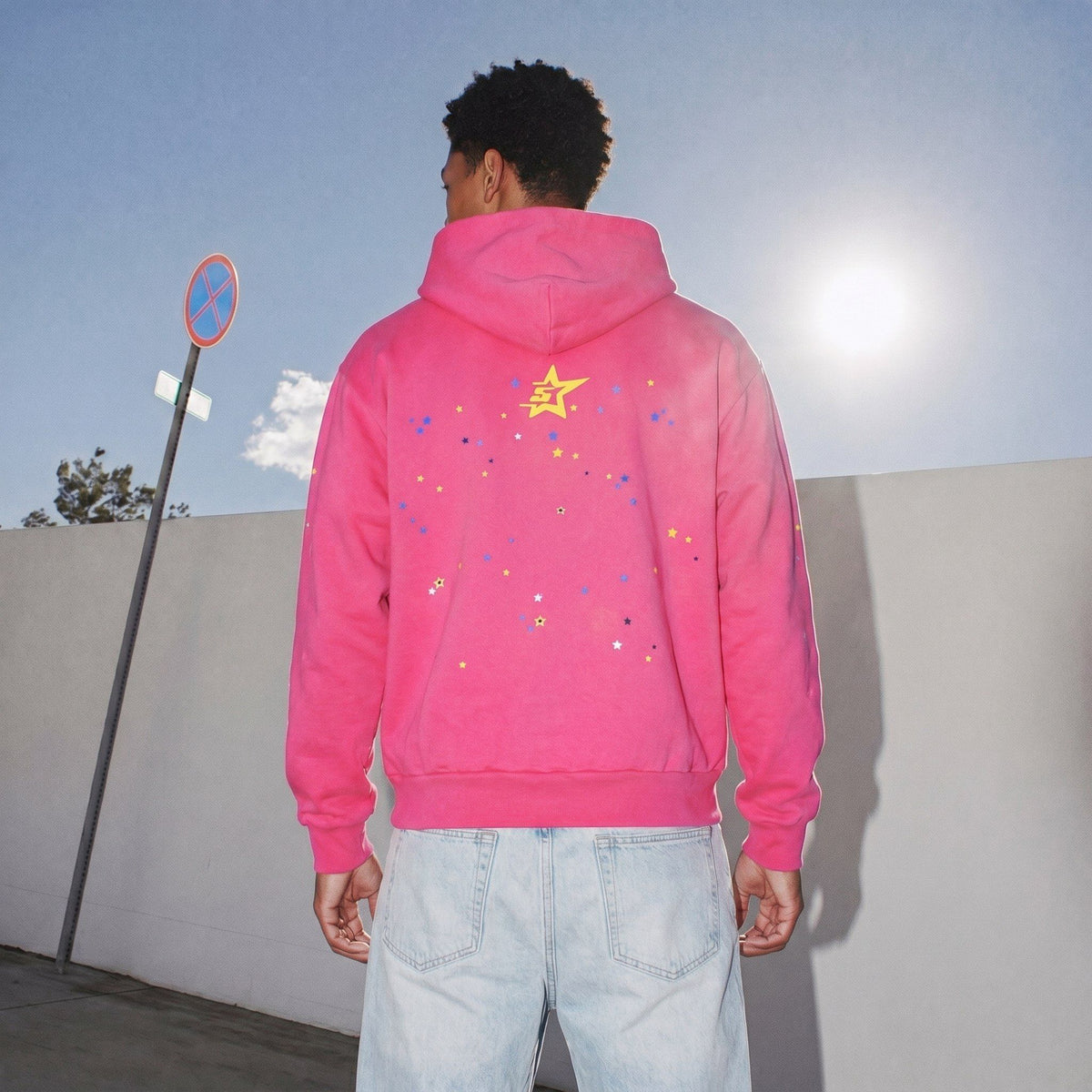 Sp5der P*NK V2 Hoodie Pink