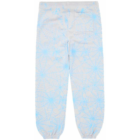 Sp5der AOP Web Sweatpants Heather Grey