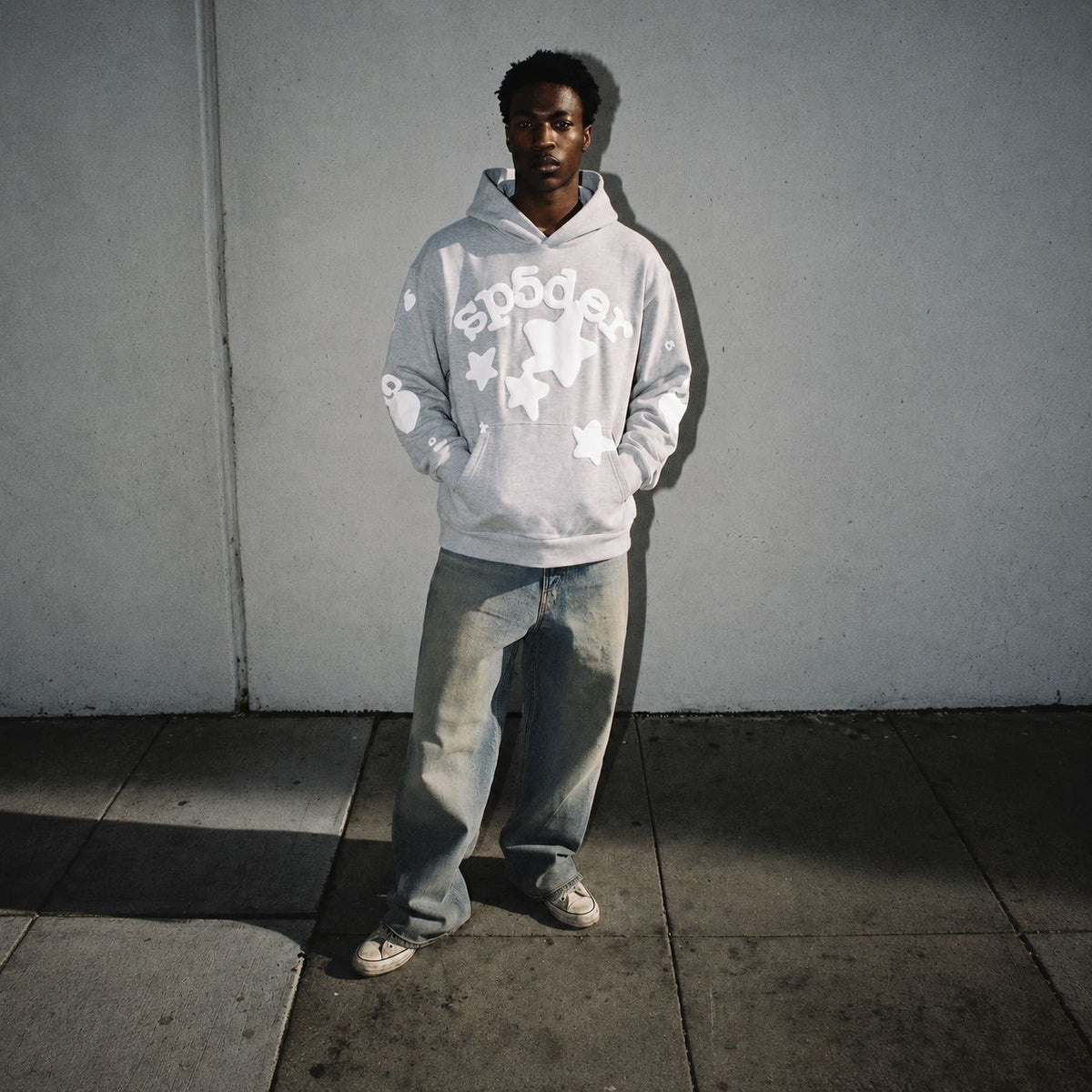 Sp5der Beluga Hoodie Heather Grey